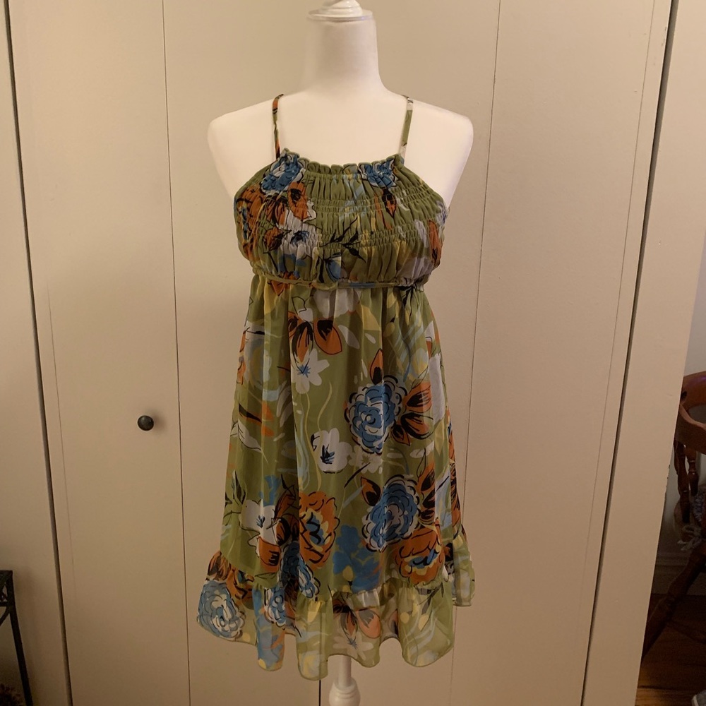 Johnny Martin Green Floral Dress (Junior’s 1)